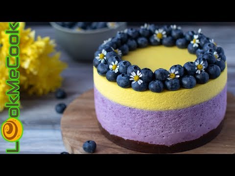 Видео: ХОЛОДНЫЙ ЧИЗКЕЙК С ЧЕРНИКОЙ И МАНГО. Чизкейк без выпечки. Рецепт шоколадного сабле