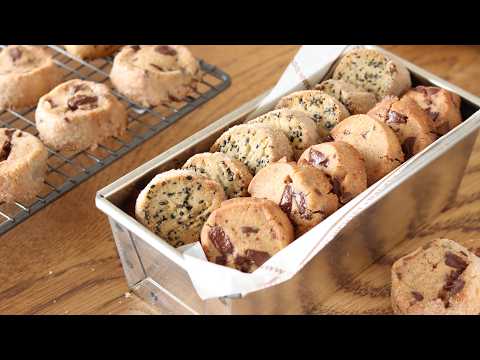 Видео: Масляное печенье в формочках для льда без глютена (шоколадная крошка и вкус черного кунжута)