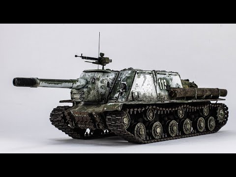 Видео: ИСУ-152  Звезда 1/35