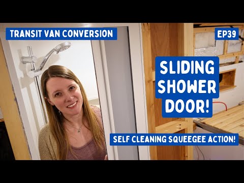 Видео: Установка раздвижной душевой двери Roldour (компактной и самоочищающейся!) | Переоборудование фур...