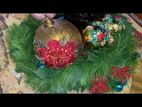 Видео: Поздравление с праздниками и новогоднее убранство дома.