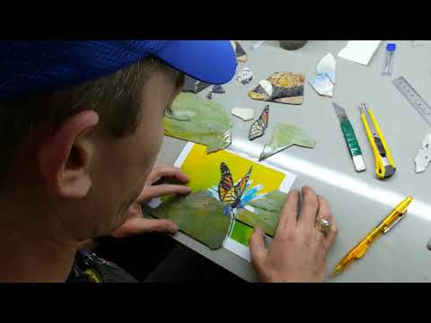 Видео: Флорентийская мозаика. Урок 5. Работа с фоновым камнем.