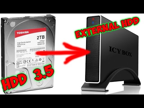 Видео: КАК СДЕЛАТЬ ВНЕШНИЙ ЖЕСТКИЙ ДИСК ИЗ ОБЫЧНОГО HDD 3.5 ДЮЙМОВОГО