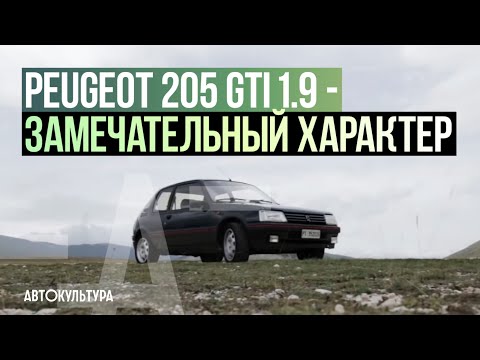 Видео: Peugeot 205 GTi 1.9 - Драйверские опыты Давида Чирони