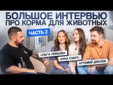 Видео: Интервью про корма для животных | часть 2 | Ольга Левцова, Анна Суаро, Артемий Дралов