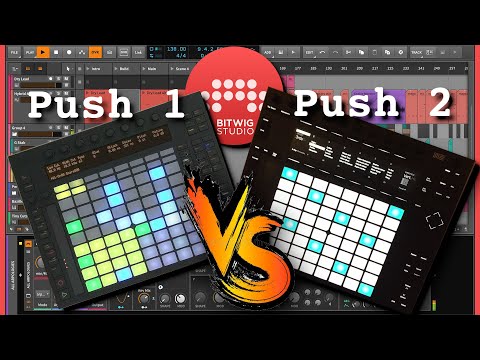 Видео: Ableton Push в Bitwig Studio. Как использовать контроллер? Push 1 vs Push 2