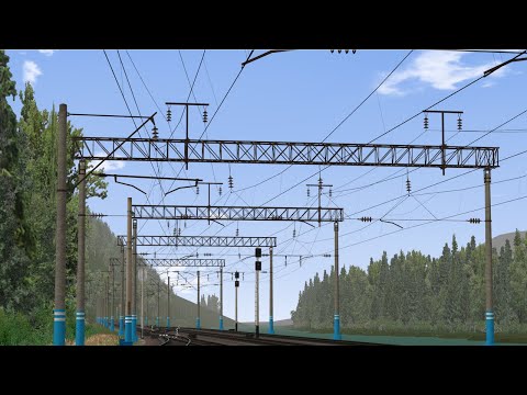 Видео: Новая контактная сеть на станции Лужба (реконструкция КС #1)