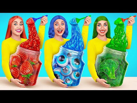 Видео: 24 часа едим еду одного цвета Челлендж от Mega DO Challenge