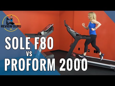 Видео: Сравнение беговых дорожек — Sole F80 и ProForm Pro 2000