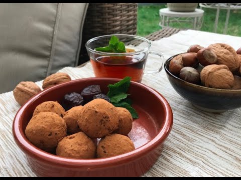 Видео: Веганские/сыроедческие трюфеля из кэроба и грецких орехов.