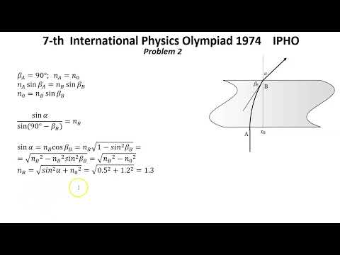 Видео: 7-я Международная олимпиада по физике 1974 г IPHO Решение  Задачи 1-3