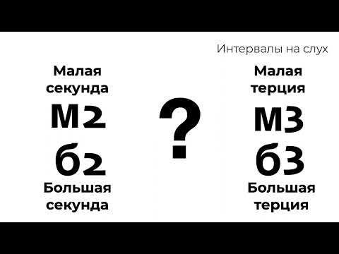 Видео: Секунда или терция : интервалы на слух