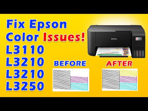 Видео: Как устранить проблемы с чернилами на Epson L3210, L3250, L3110, L3150 и аналогичных моделях | Пр...