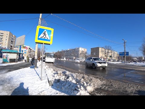 Видео: г. Большой Камень.После снегопада.  27.01.2021г. Без монтажа.  Центр города +дворы.