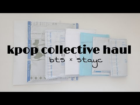 Видео: распаковка k-pop карт bts и stayc | K-POP COLLECTIVE HAUL