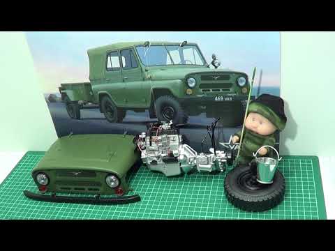 Видео: Сборка УаЗ 469 №13№14№15№16 Масштаб 1:8 deagostini