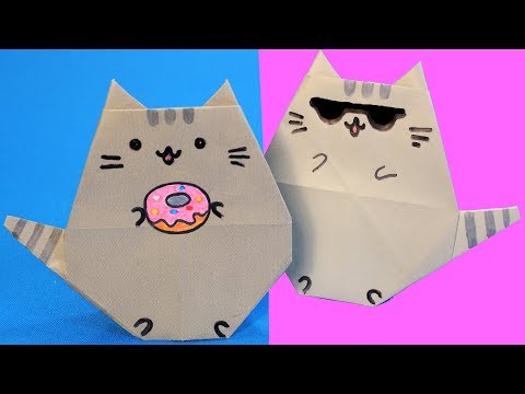 Видео: Оригами Котик Пушин
