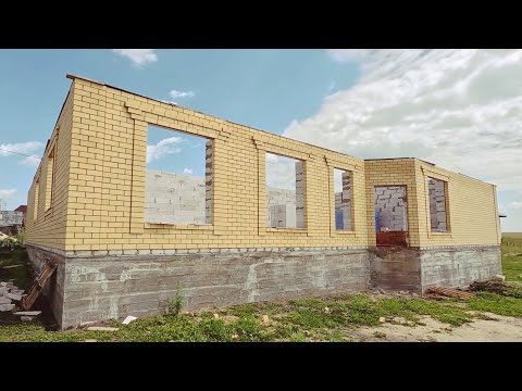 Видео: Сбывается мечта заказчика. Строим шикарный дом с гаражом. Часть 2.