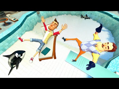 Видео: Hello Neighbor: Рэгдолл Прыжки и Падения [GMOD] - Серия 48