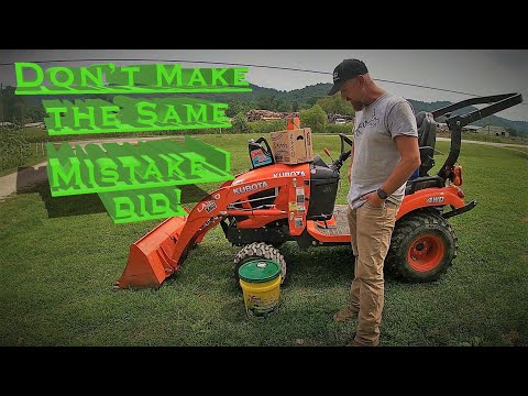 Видео: Не используйте этот тип жидкости!!! - Замена гидравлического фильтра и экрана Kubota BX23S (BX2380)