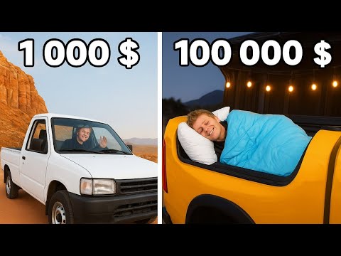 Видео: Супергрузовики за 1000 против 100 000 долларов! *Ночной челлендж*