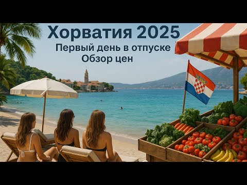Видео: Хорватия,обзор цен 2025,наш первый день отпуска