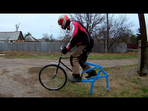 Видео: ВЕЛОСИПЕД БОЛОТОХОД! ШАГОХОД!