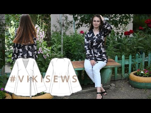 Видео: Шью блузу-кимоно🎎 по выкройке Vikisews "Лайма"✂️