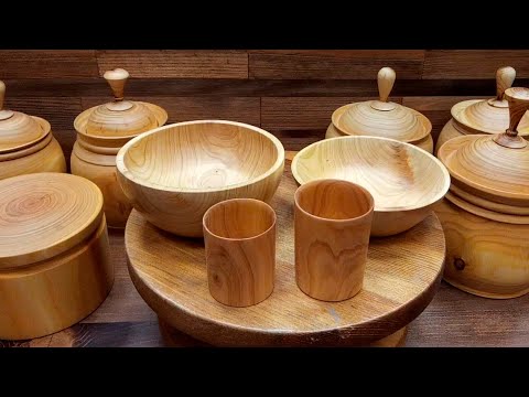 Видео: Токарные поделки из дерева (Черёмуха Маака, Верба и тд.) / Woodturning