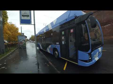 Видео: Троллейбус "5002 по 38" Петербурга 12-***: ВМЗ-5298.01 "Авангард" 5002 по №38 (29.10.22)