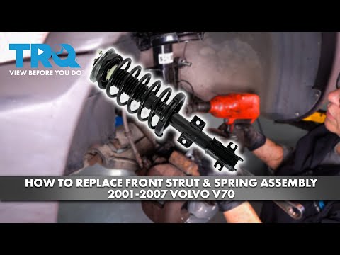 Видео: Как заменить переднюю стойку и пружину в сборе на Volvo V70 XC 2001-2007 гг.