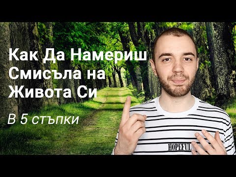 Видео: Как Да Намериш Смисъла На Живота Си - 5 Стъпки за Намирането На Твоето Скрито Призвание