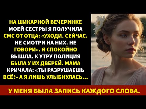 Видео: «На вечеринке у сестры я получила смс от отца “Уходи сейчас”… а утром к ним пришла полиция»
