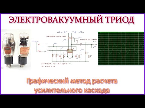 Видео: ЭЛЕКТРОВАКУУМНЫЙ ТРИОД⚡ Графический метод расчета усилительного каскада📈