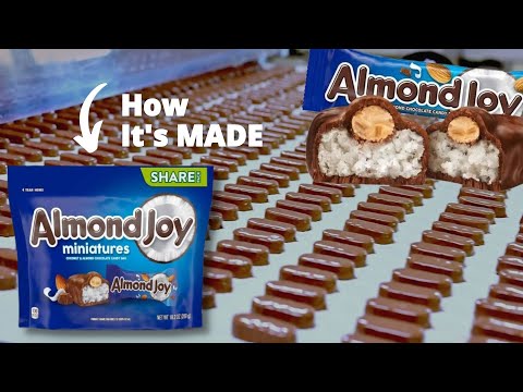 Видео: Пищевая фабрика [Как это сделано] Кокосовые конфеты Линия по производству шоколада Умная фабрика