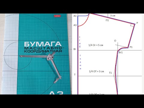 Видео: ☘️ВЫКРОЙКА СПУЩЕННОГО ПЛЕЧА ОТ ШЕИ. (скос,пройма)