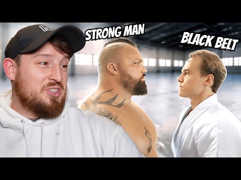 Видео: Сможет ли этот черный пояс победить силача?