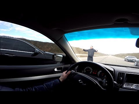 Видео: Infiniti G37s  vs  Mercedes W 212 ( 5.5 ) .. " Нашла Коса на Камень "  ...