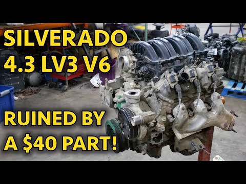 Видео: Плохая разборка двигателя Silverado 4.3L LV3 V6! Плохое обслуживание и конструкция — верный путь ...