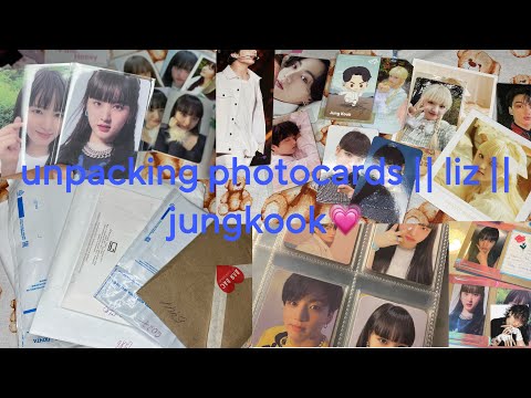 Видео: ♡ БОЛЬШАЯ распаковка карт чонгука и лиз #2 ♡||  liz || jungkook 🤍💌 #liz #ive #jungkook #bts #haul