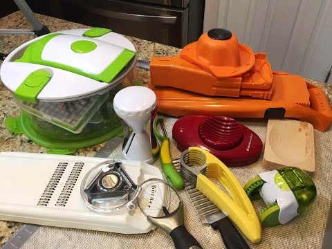 Видео: № 3 КУХОННЫЕ ПОМОЩНИКИ ( гаджеты)  для нарезки  салатов, овощей и фруктов