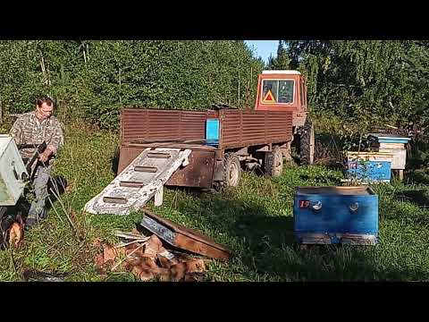 Видео: Апилифт (  подъёмник   для  ульев  )  -  хороший   помощник   для   пчеловода .
