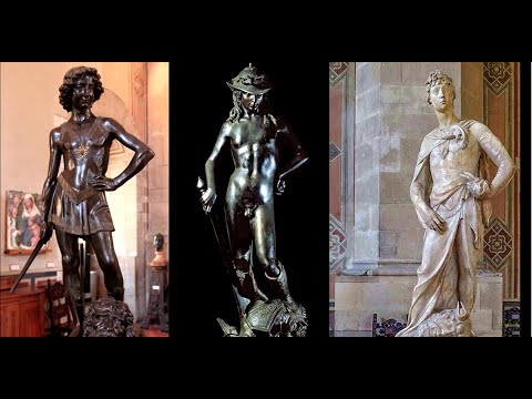 Видео: Флоренция, Барджелло, фильм 07: Три Давида Донателло &Верроккио / Florence, Bargello 7: Three Davids