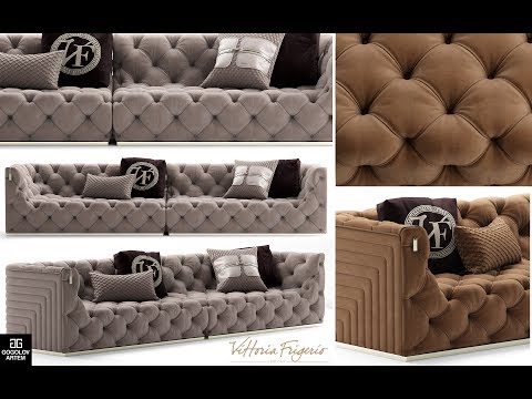 Видео: №5. Sofa modeling "vittoriafrigerio-Caracciolo" в 3d max и marvelous designer
