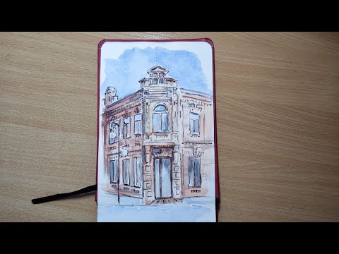 Видео: UskMinsk городские скетчи - листалка скетчбука