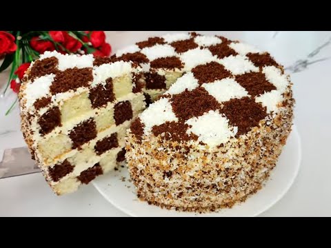 Видео: В магазине такого не купишь! Один раз попробовала и перестала покупать в магазине! Шахматный Торт!