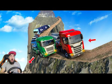 Видео: РЕАЛЬНО САМАЯ СЛОЖНАЯ ДОРОГА - ETS 2 ПО СЕТИ - МОДЫ в EURO TRUCK SIMULATOR 2 + РУЛЬ