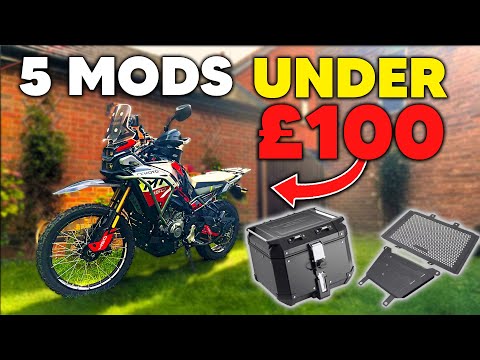 Видео: Пять лучших модификаций для CF Moto 450MT стоимостью менее 100 фунтов стерлингов!