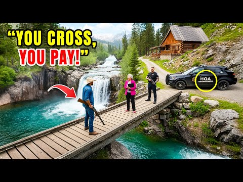 Видео: Я схватил ружье, когда патрули HOA попытались захватить мой домик на озере — они тут же скрылись!