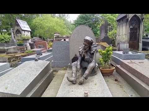 Видео: Русский след на кладбище Монмартра в Париже.Могилы Нижинского,Виардо,Монферрана(изменено).